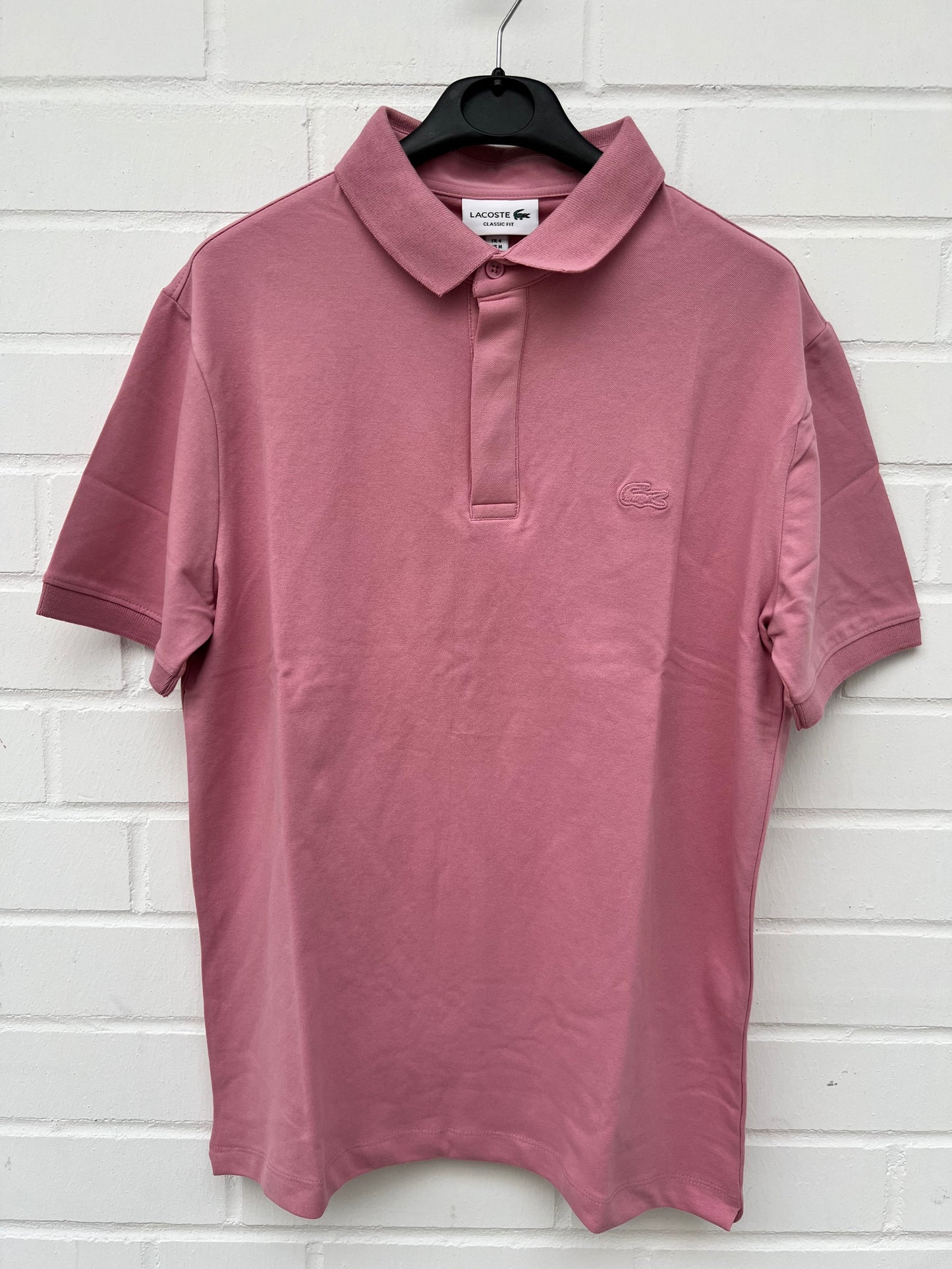 (226) Lacoste Polo Shirt rosa.