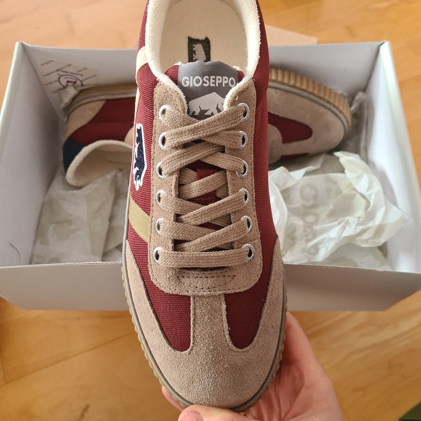 GIOSEPPO Sneaker Gr 40 rot beige TULUN
