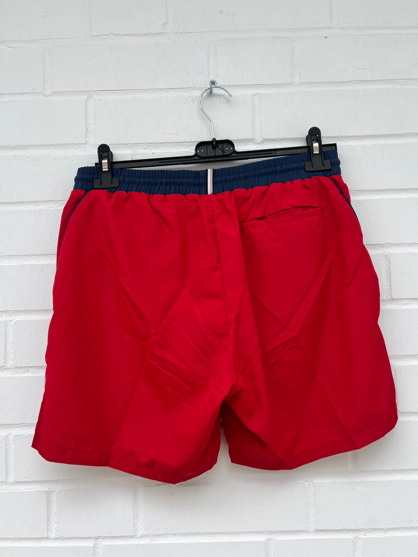 Badehose rot dunkelblau logo Gr.M