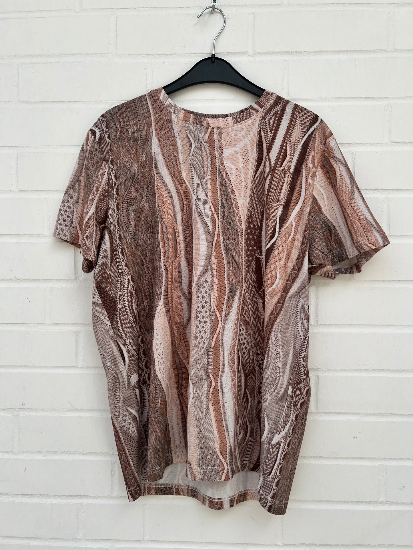 (Stange2) CC Tshirt beige muster Gr.M