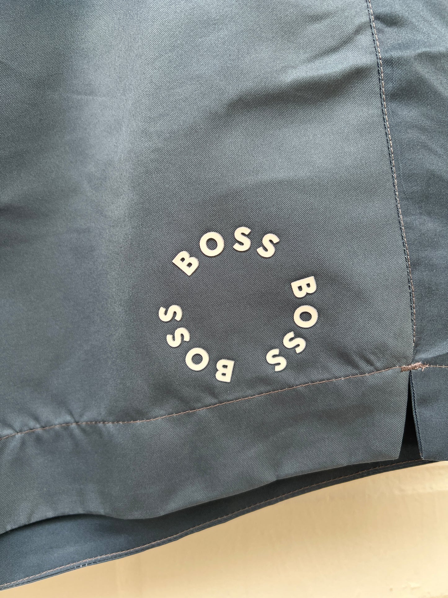 Badehose dunkelblau logokreis