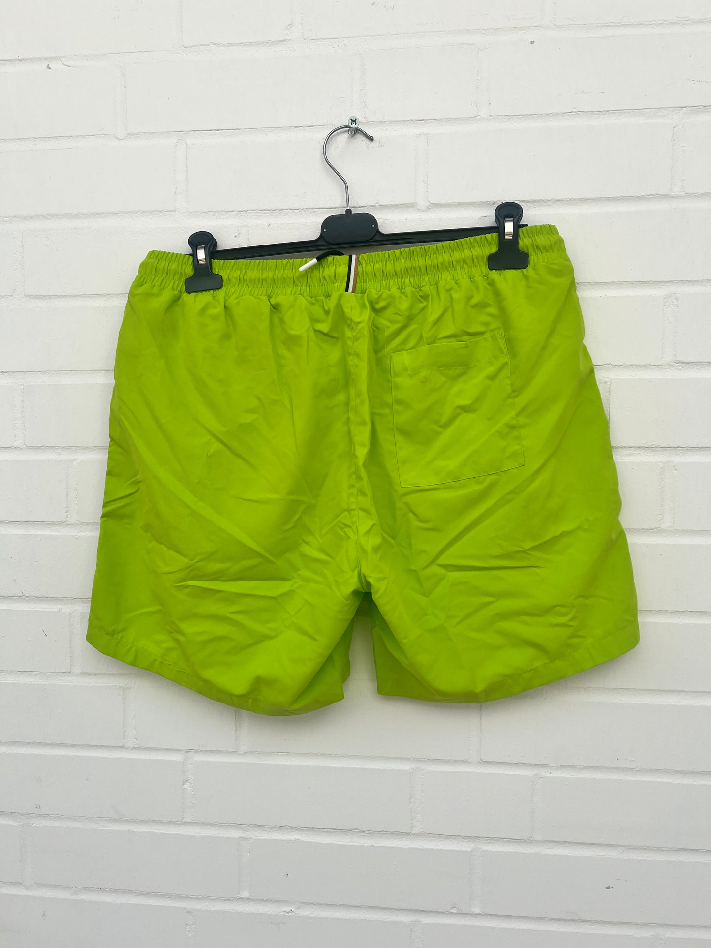 Badehose neongrün schwarz logo Gr.L