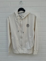 (164) Carlo Colucci Sweatjacke weiß