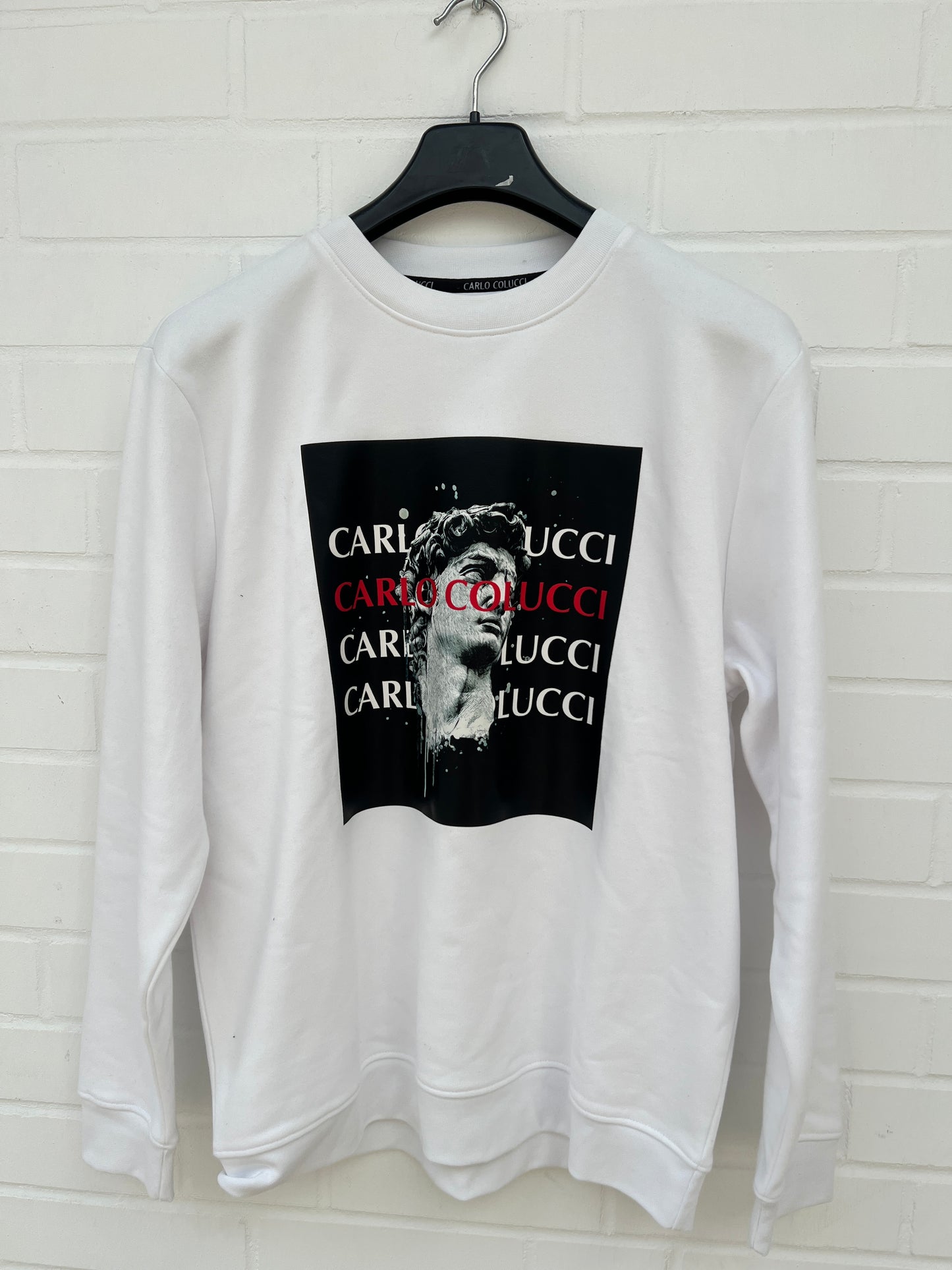 (Stange3) CC Sweatshirt weiß muster Gr.L