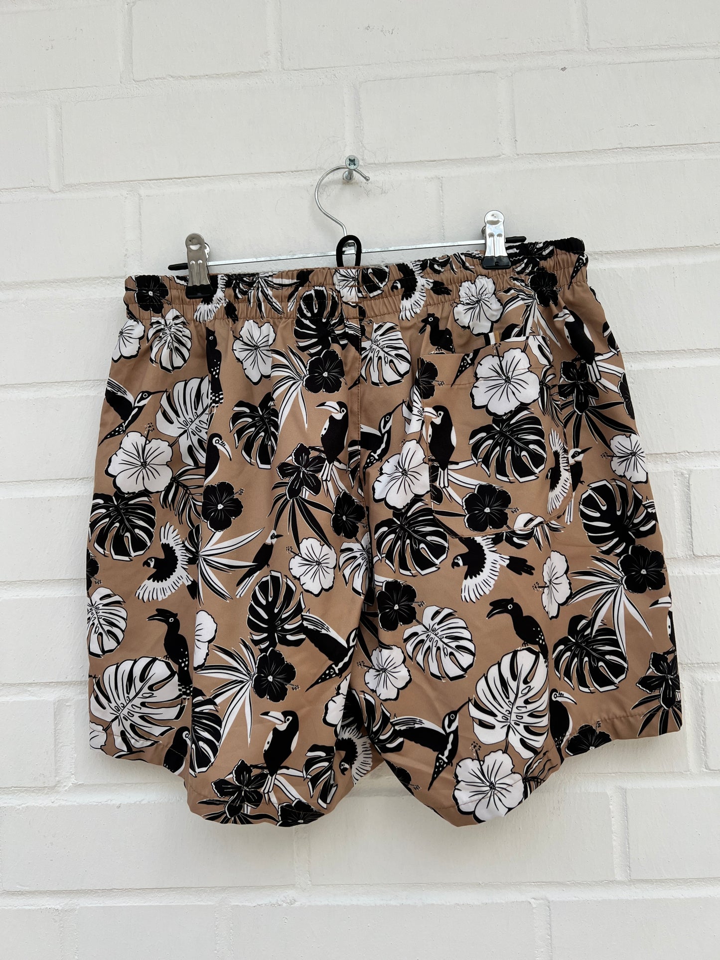 (94) Badehose beige muster