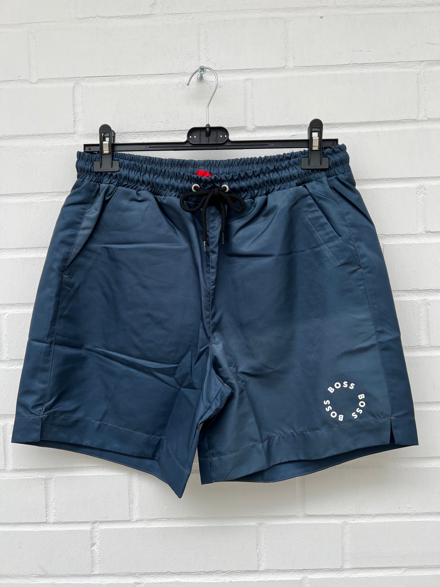 Badehose dunkelblau logokreis