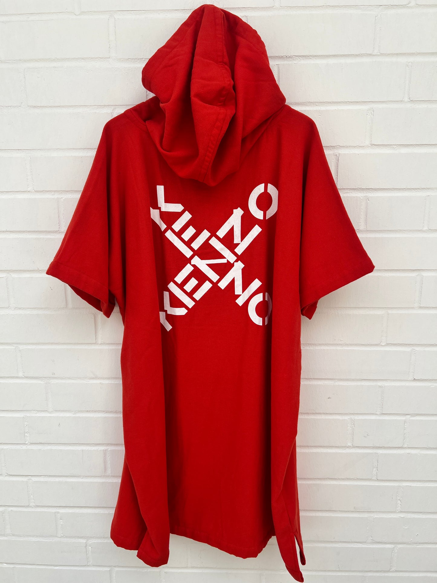 (115) Kenzo Badehoodie orange kurzarm