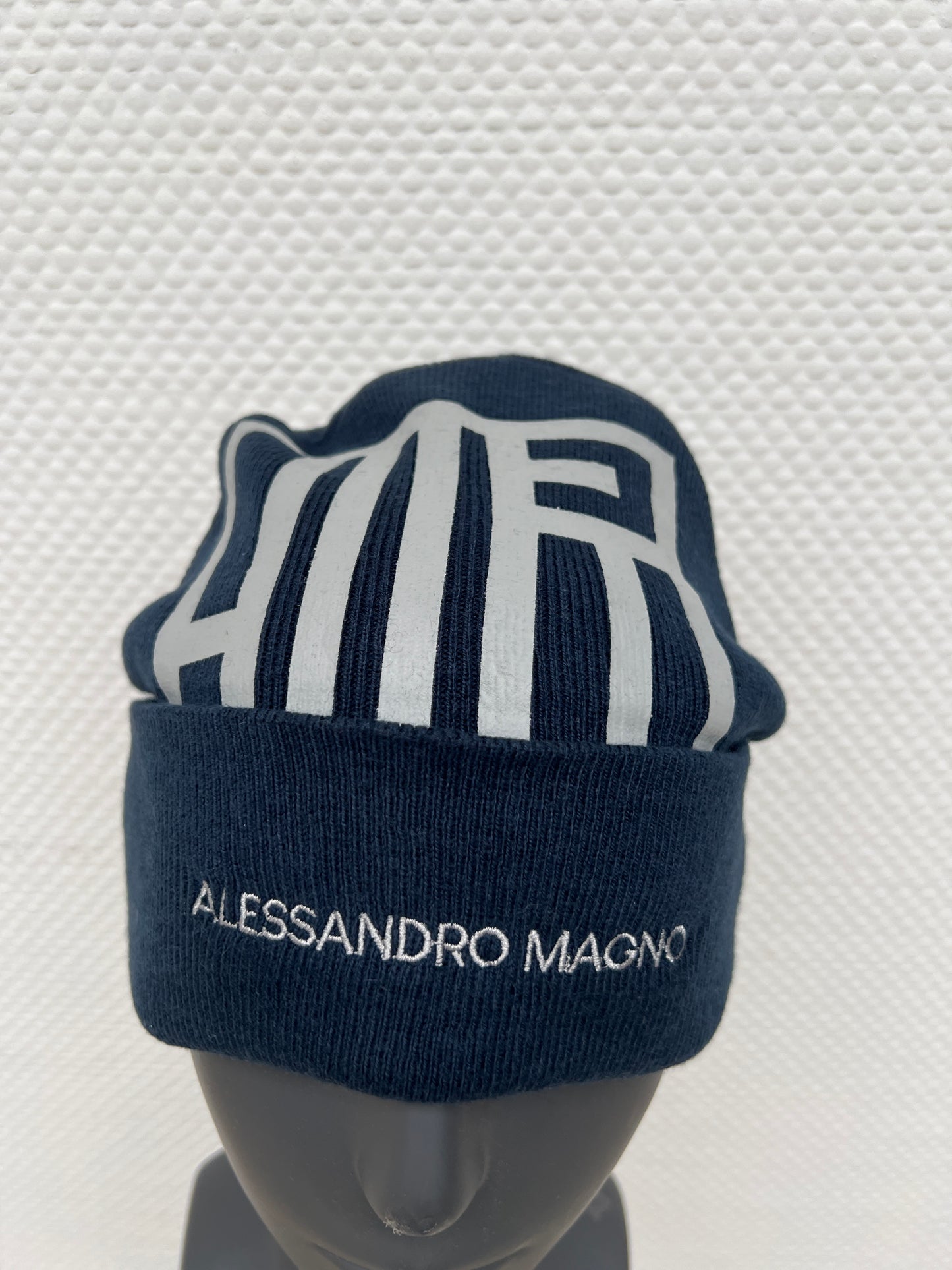 (74) Alessandro Magno Strickmütze Navy