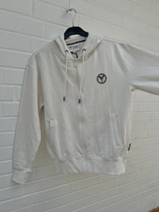 (164) Carlo Colucci Sweatjacke weiß