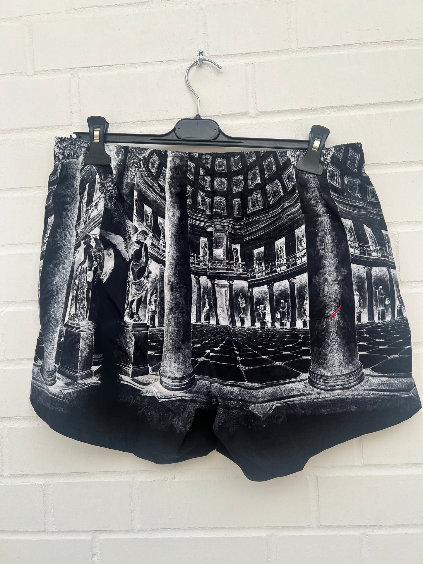 Badehose schwarz muster