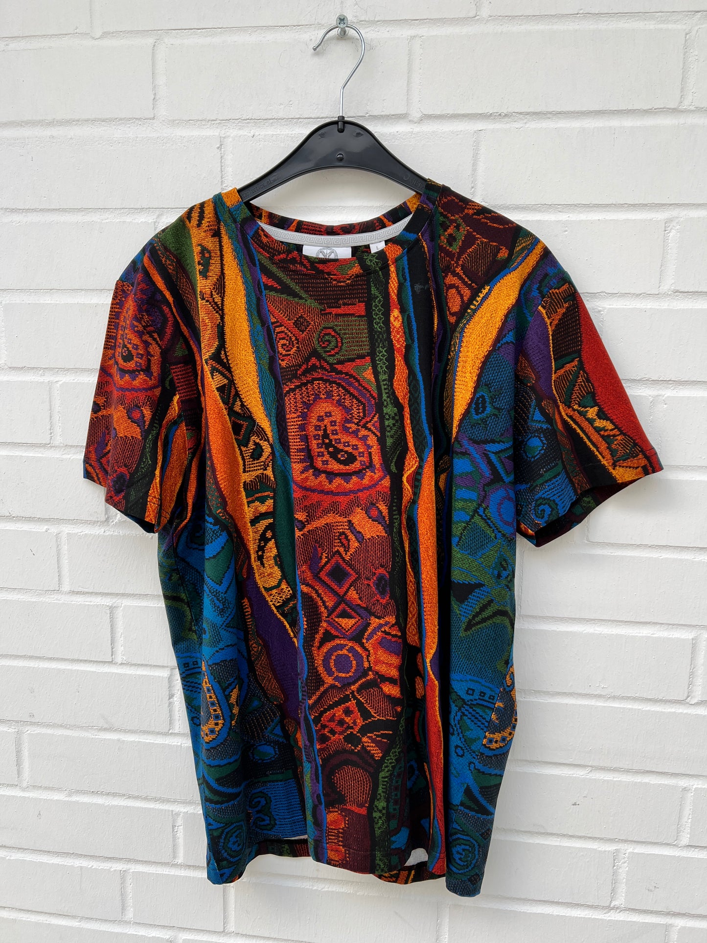 (15) Carlo Colucci Tshirt braun muster