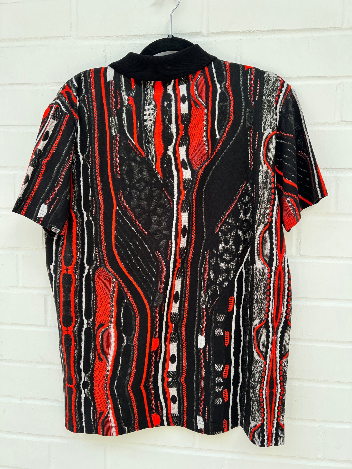 (63) Carlo Colucci Poloshirt schwarz bunt