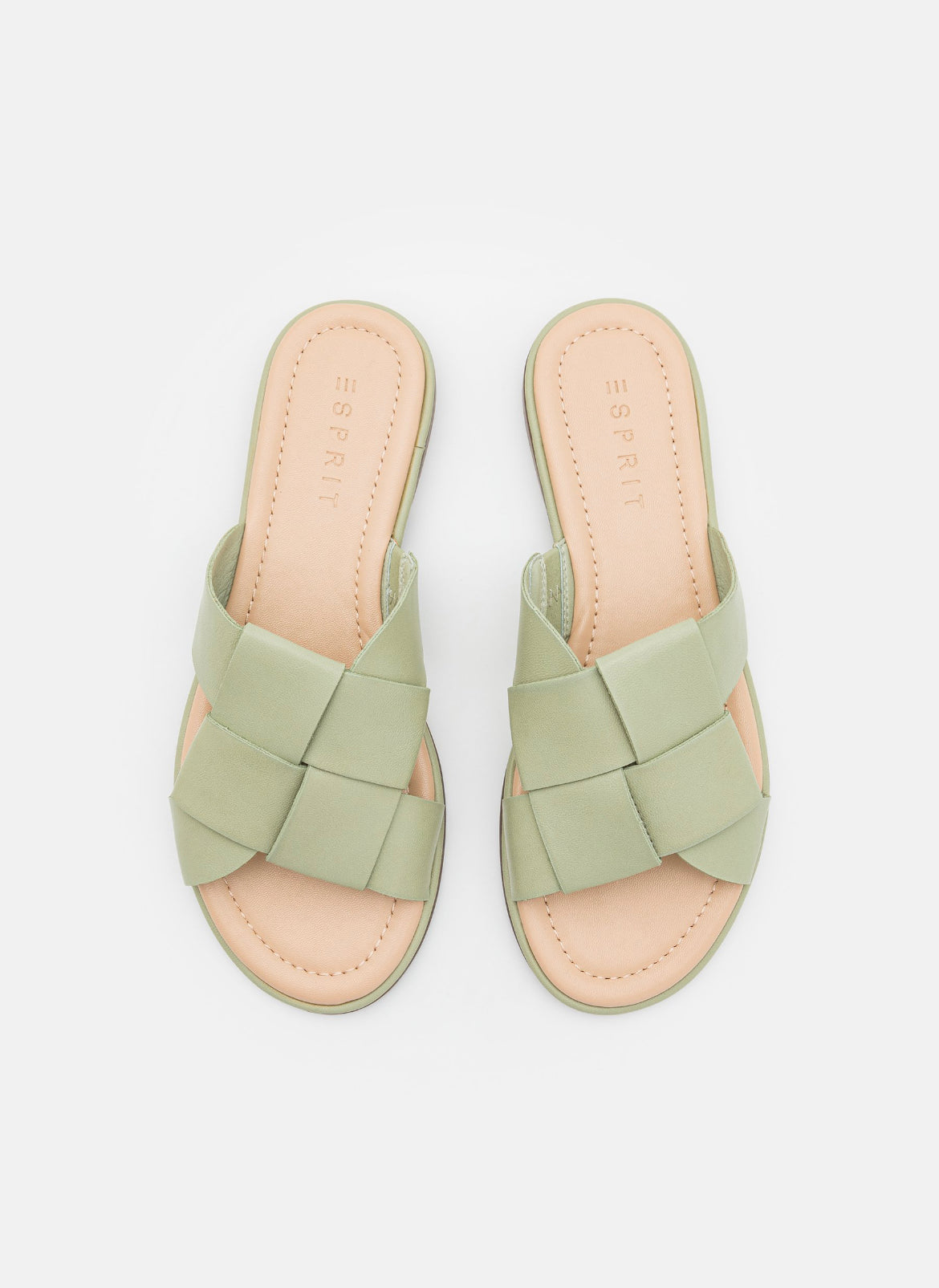 ESPRIT Pantolette flach Gr 36 Damen dusty green