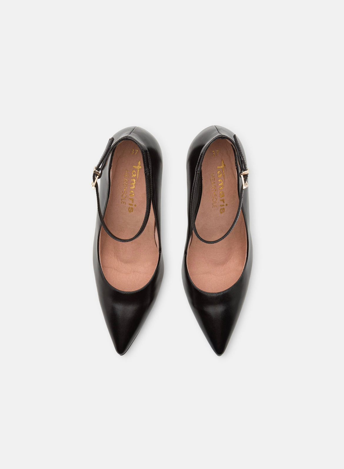 TAMARIS HEART&SOLE Escarpins Taille 40 Femme noir brosse