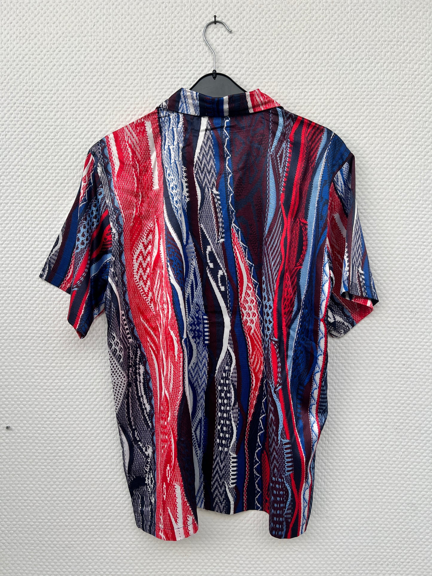 (Stange2) Carlo Colucci Herren Satin Hemd Gr. M