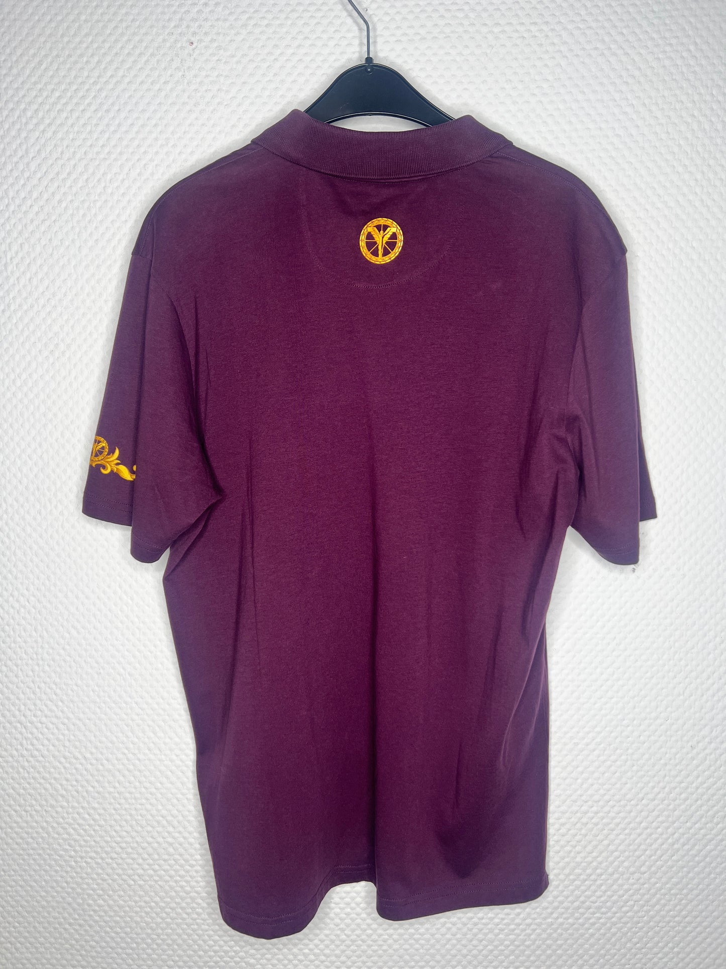 (65) Carlo Colucci Herren Tshirt Bordeaux Gr. XS/S/L