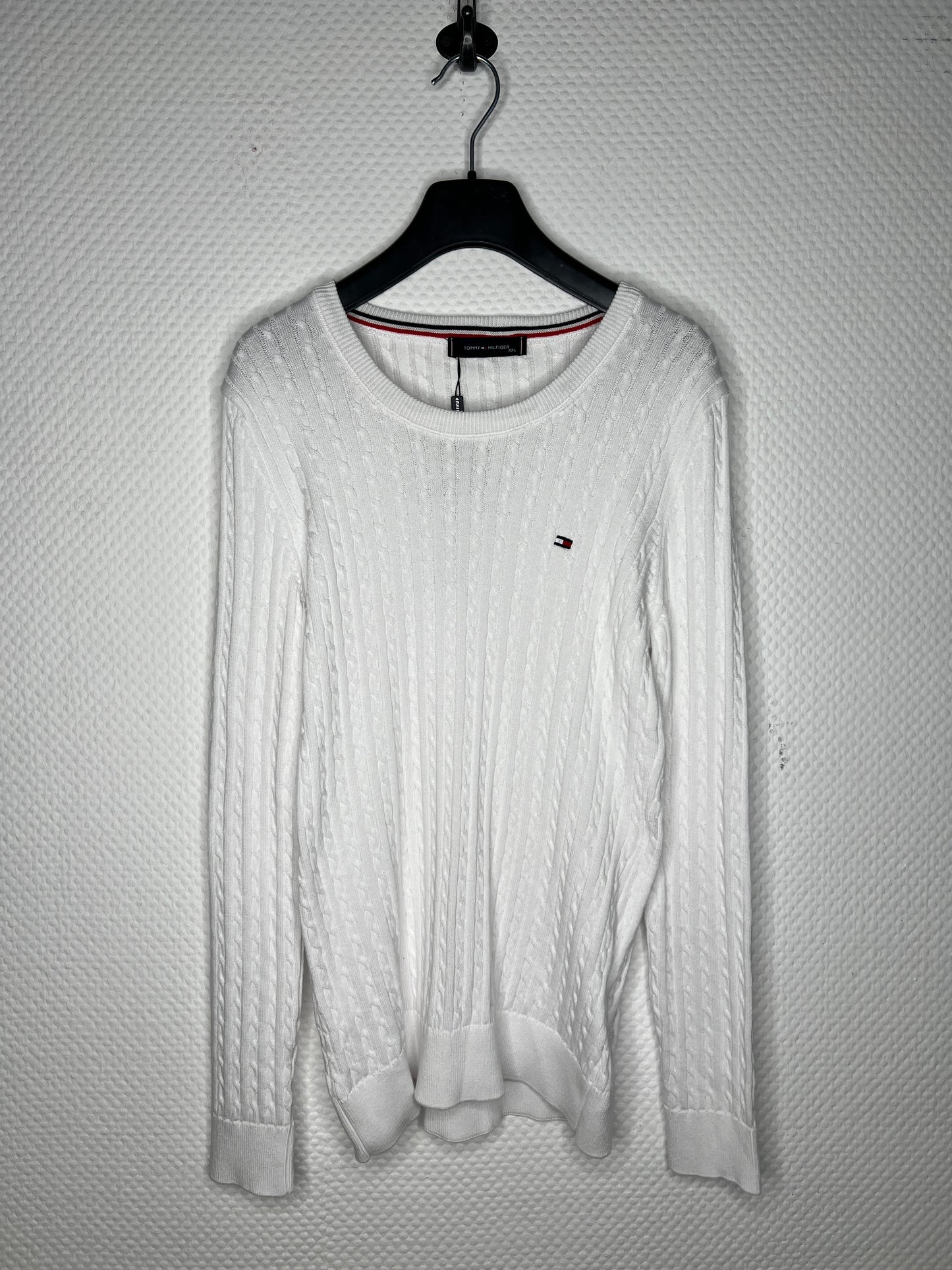 (109) Tommy Hilfiger Damen Strickpullover weiß Gr.XL/XXL