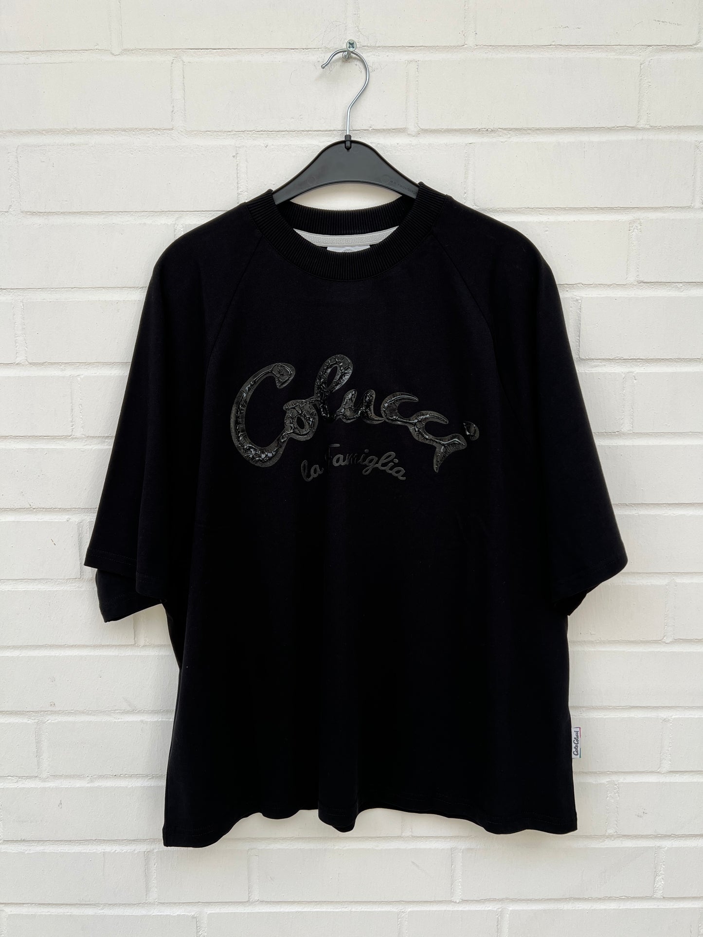 (43) Carlo Colucci Unisex Tshirt Schwarz Gr.S/XS