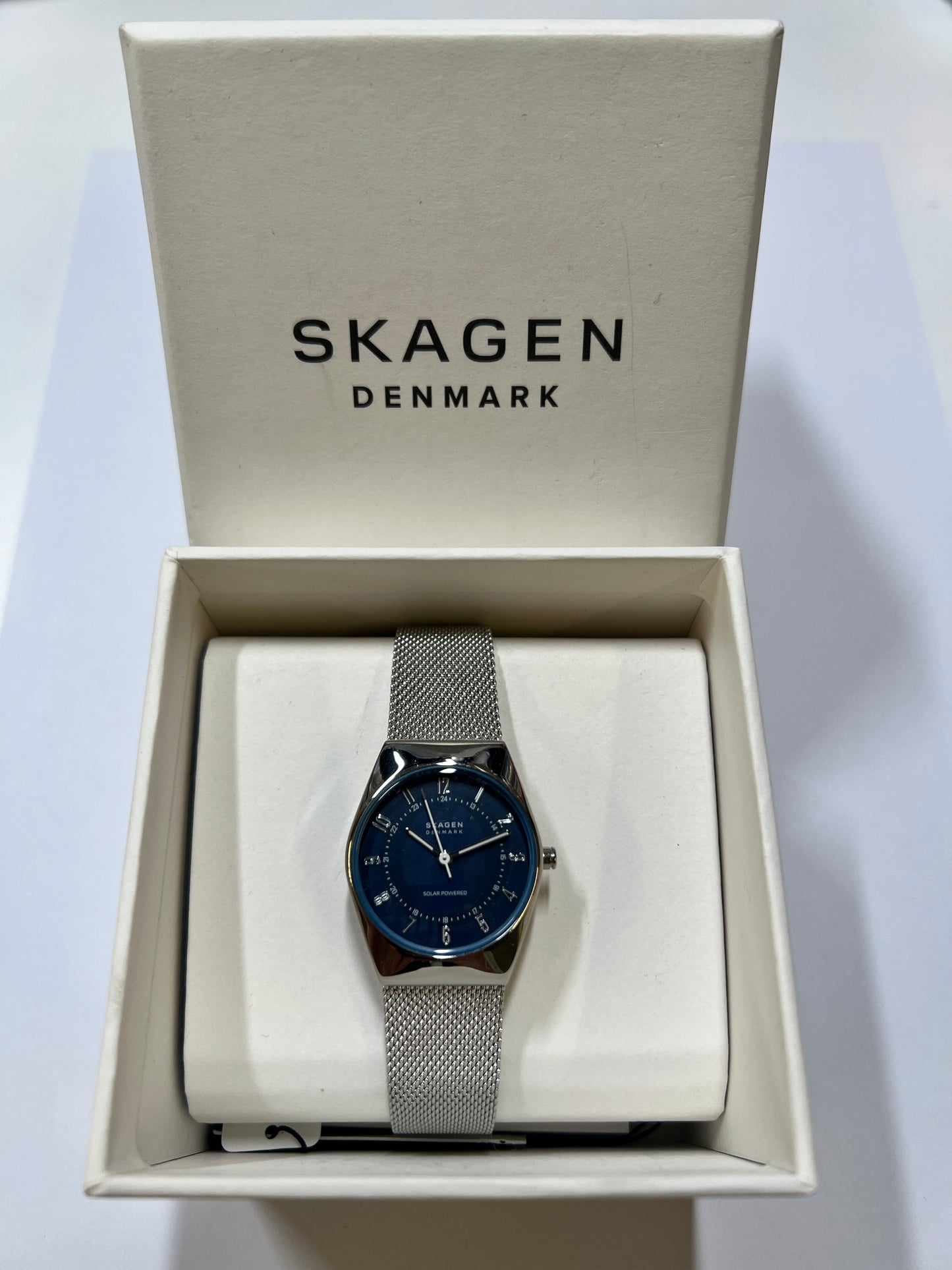 Skagen Denmark Damenuhr blausilber