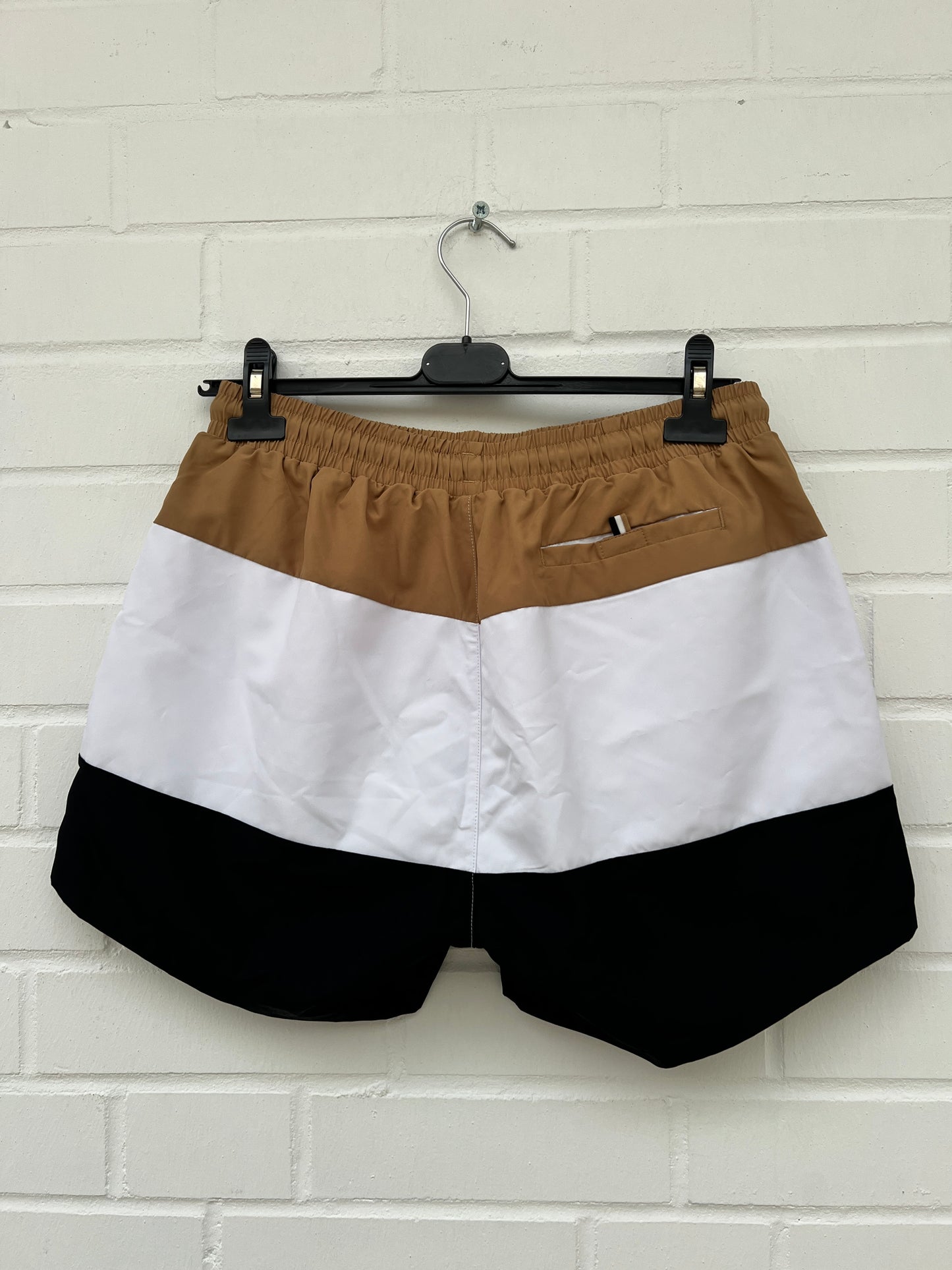 Badehose braun weiß schwarz Gr.S