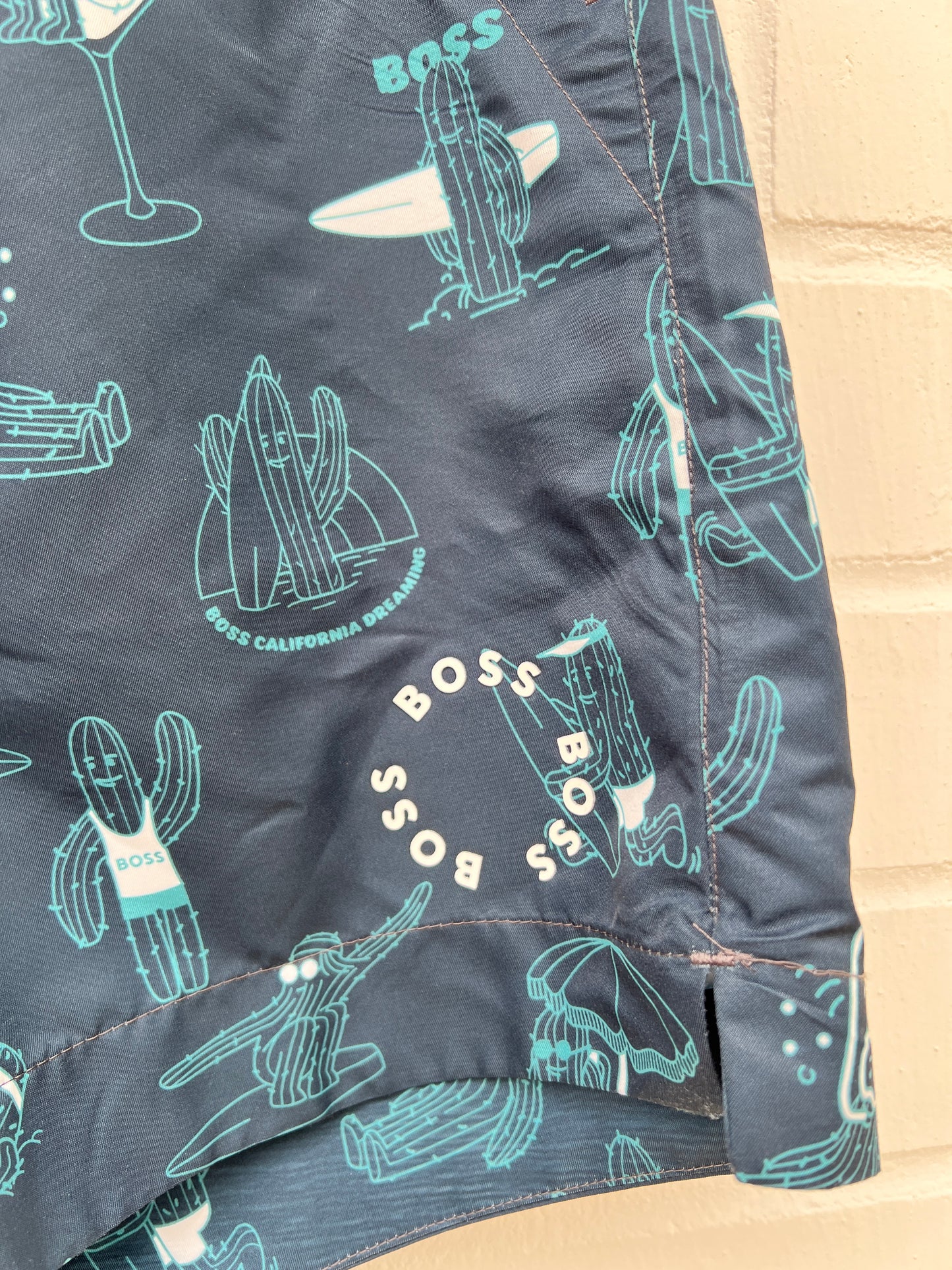 Badehose dunkelblau muster Gr.S
