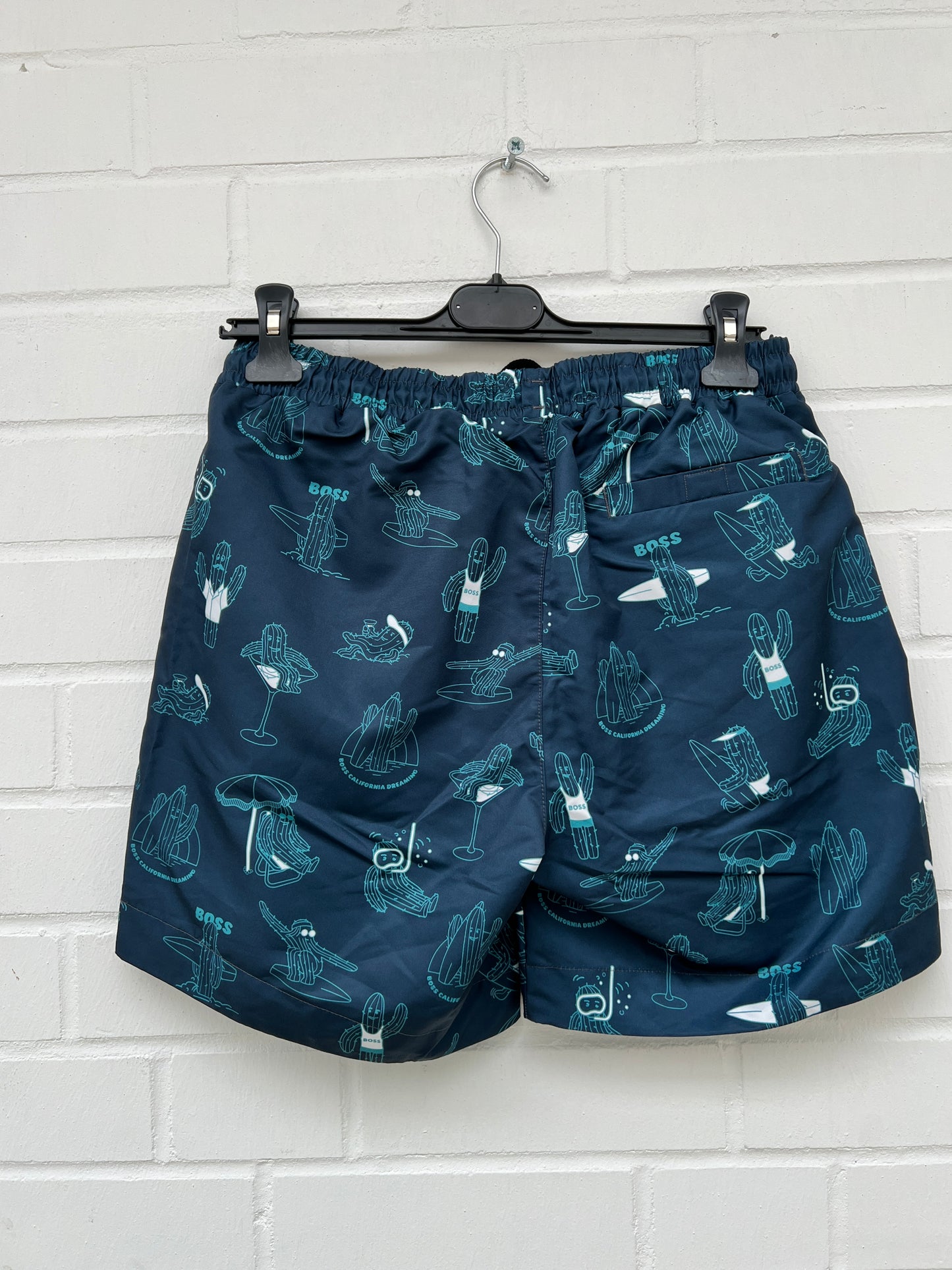 Badehose dunkelblau muster Gr.S