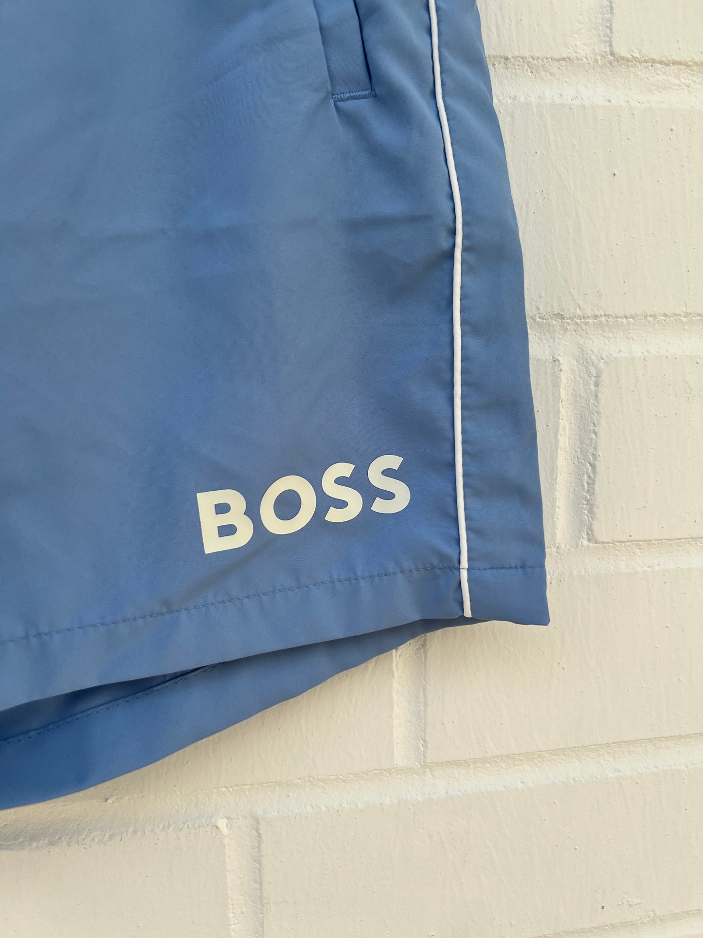 Badehose babyblau weiß Gr.S