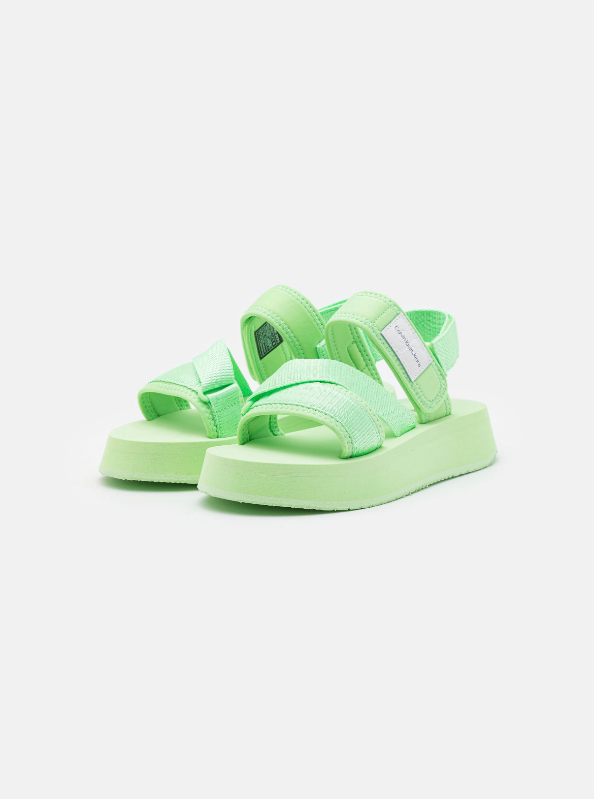CALVIN KLEIN JEANS sandales à plateforme taille 40 femme vert clair