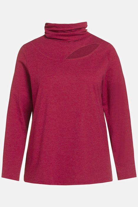 (U31) Ulla Popken Langarmshirt Rot 810002 540