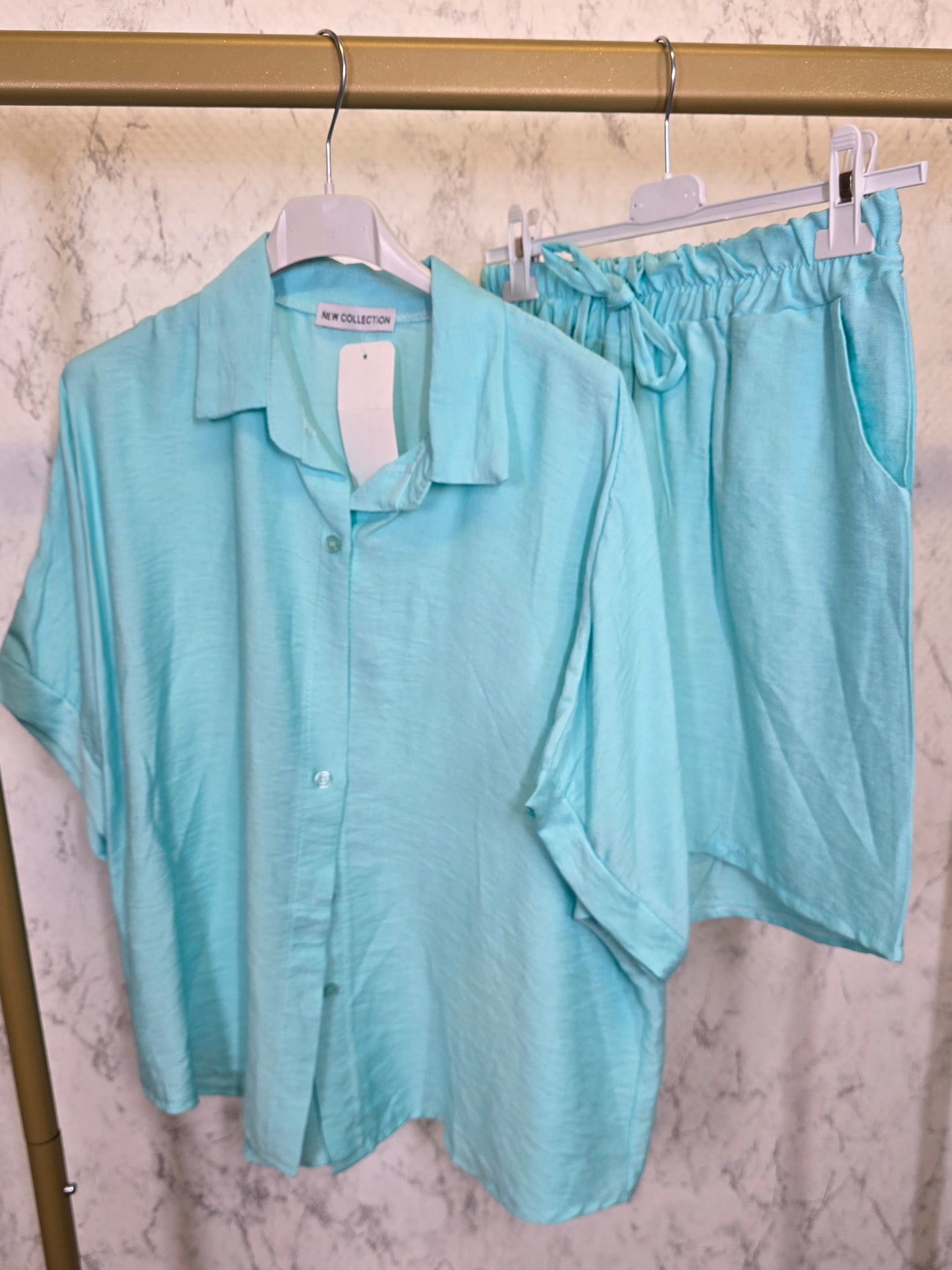 Zweiteiler Bluse mit Short