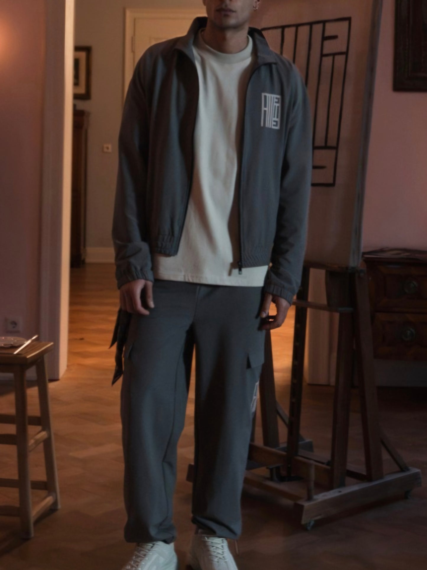 (193) Alessandro Magno Anzug Jogger Zweiteiler grau Chapter 1 Limited