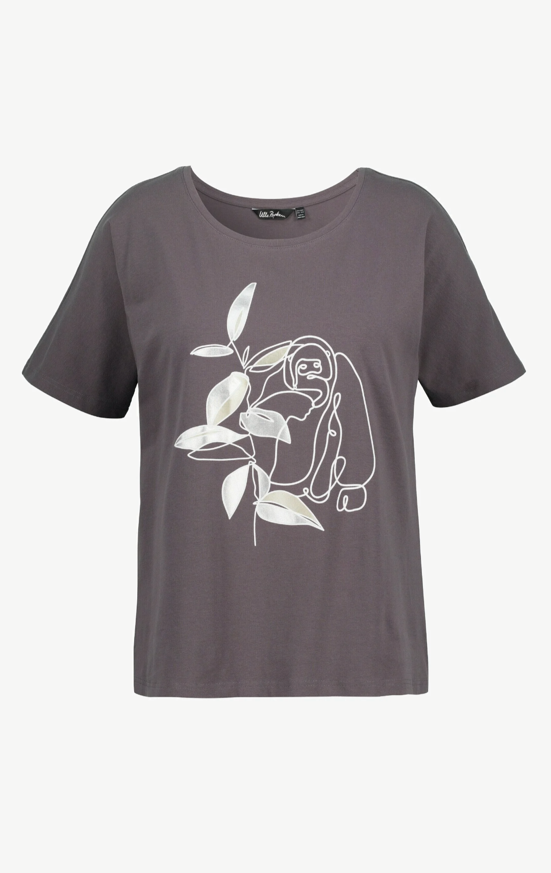 (U10) Ulla Popken T-Shirt Grau 808480 101