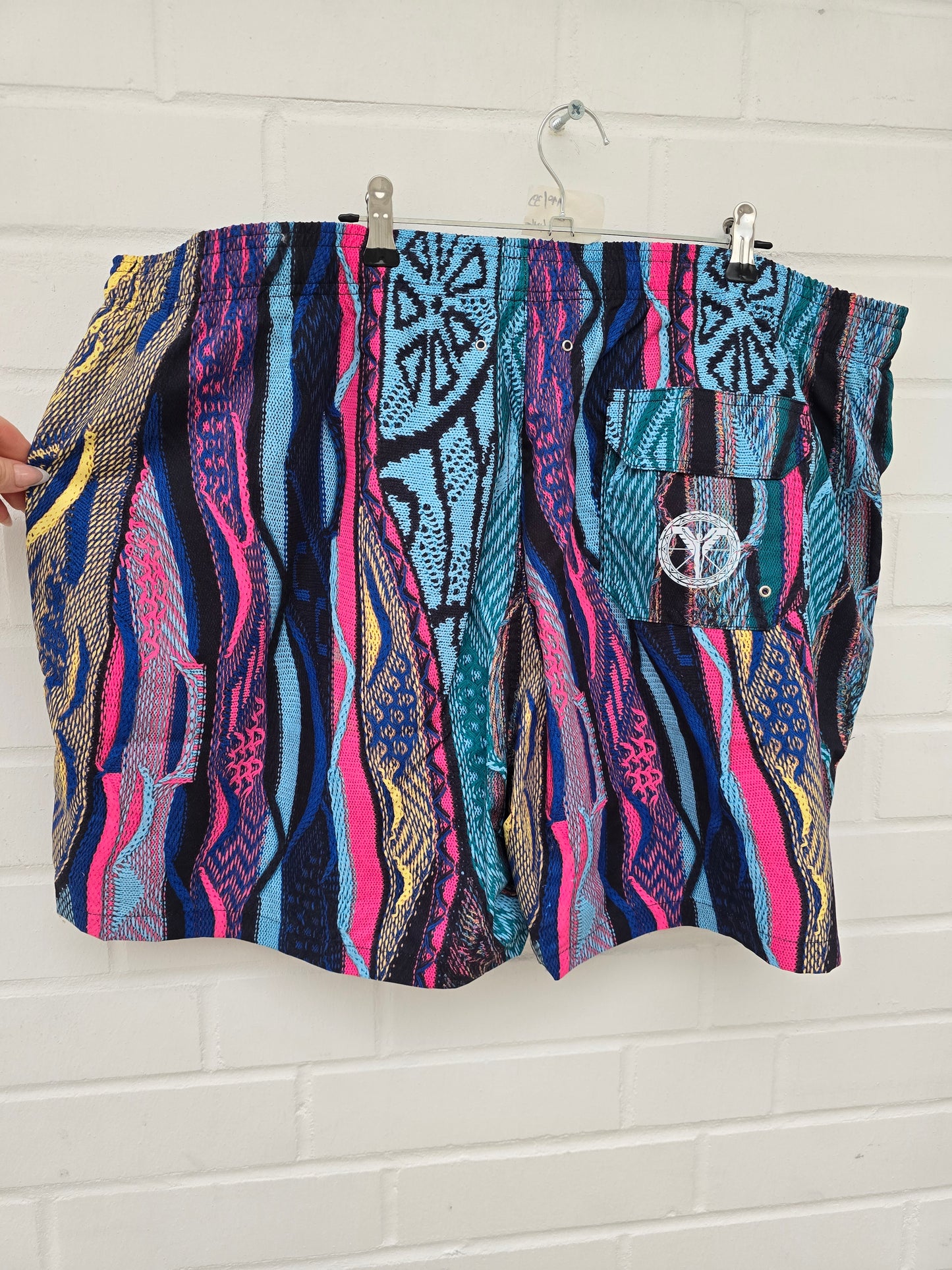 (Stange2) Carlo Colucci Badehose muster bunt Gr 4XL