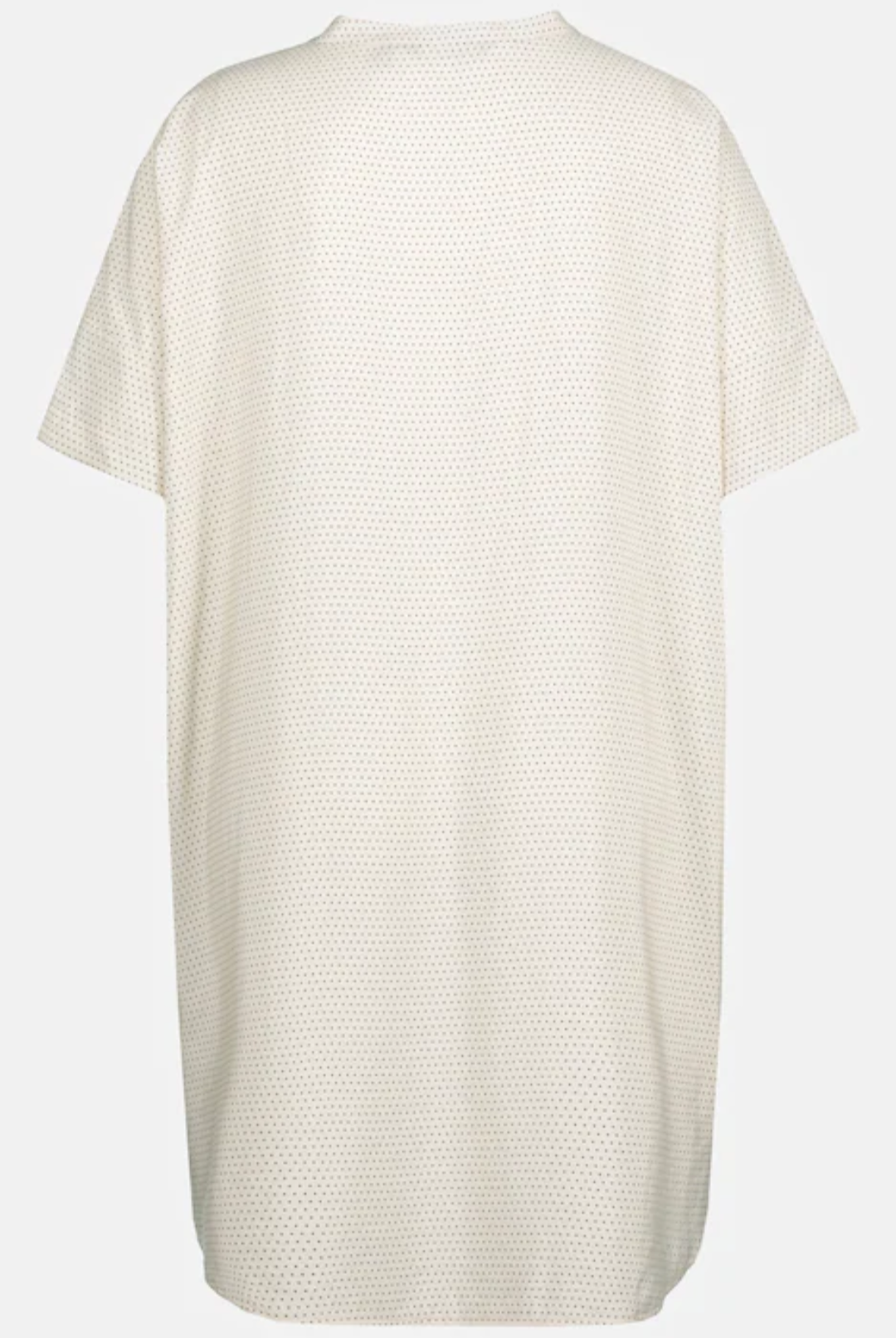 (U23) Ulla Popken Bluse Weiß gepunktet 807418 600