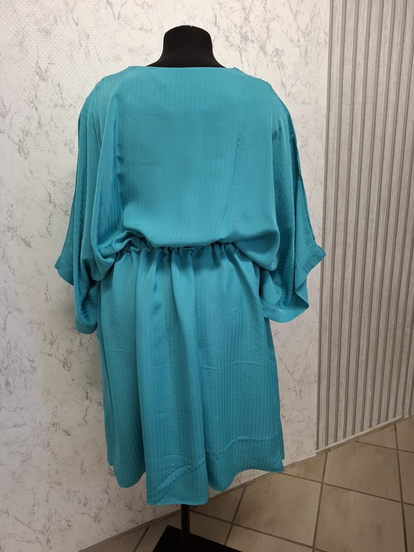 (U14) Ulla Popken Kleid türkis 806084 755