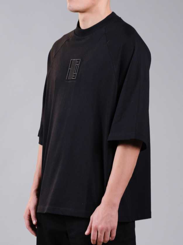 (14+223) Alessandro Magno Core Sehr Oversize Tshirt schwarz