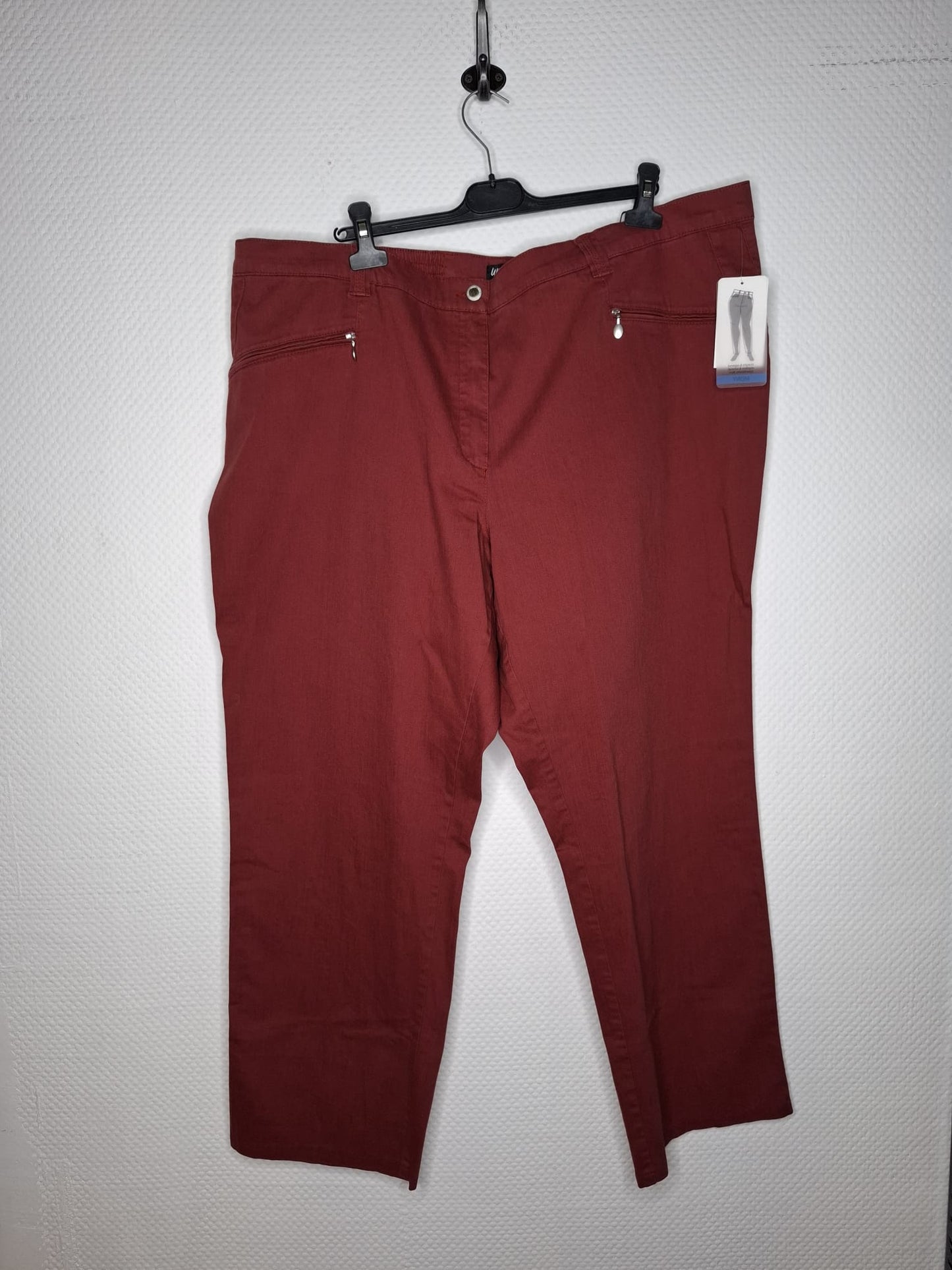 (U21) Ulla Popken Hose rot 654032 50