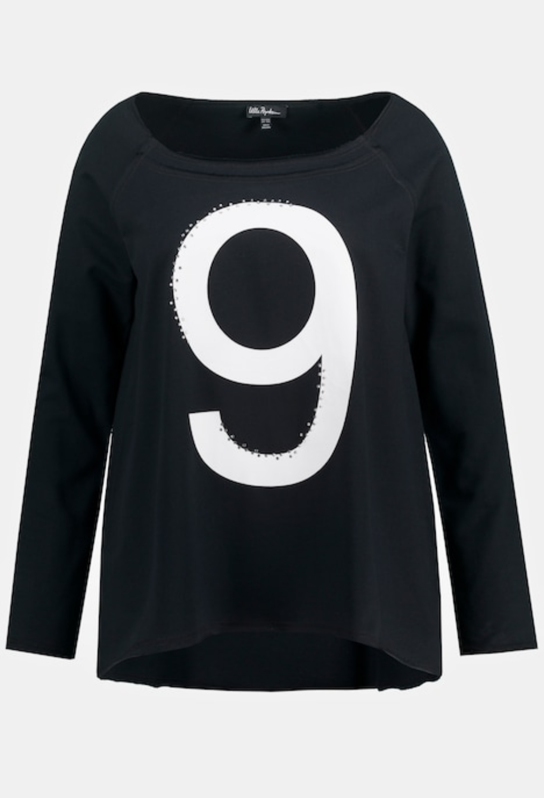 (U33) Ulla Popken Langarmshirt schwarz 809929 100