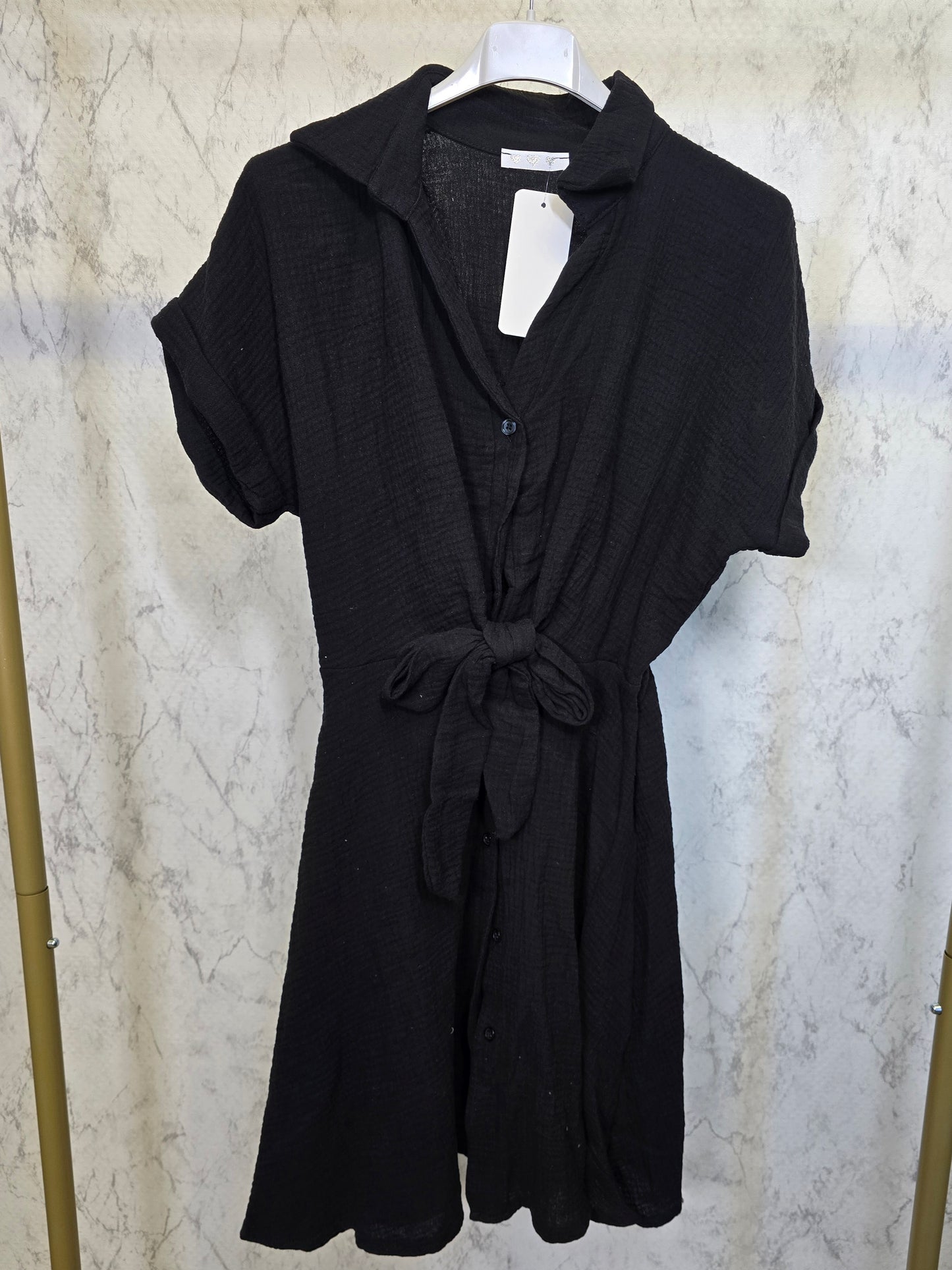 Sommer Kleid Baumwolle knielang