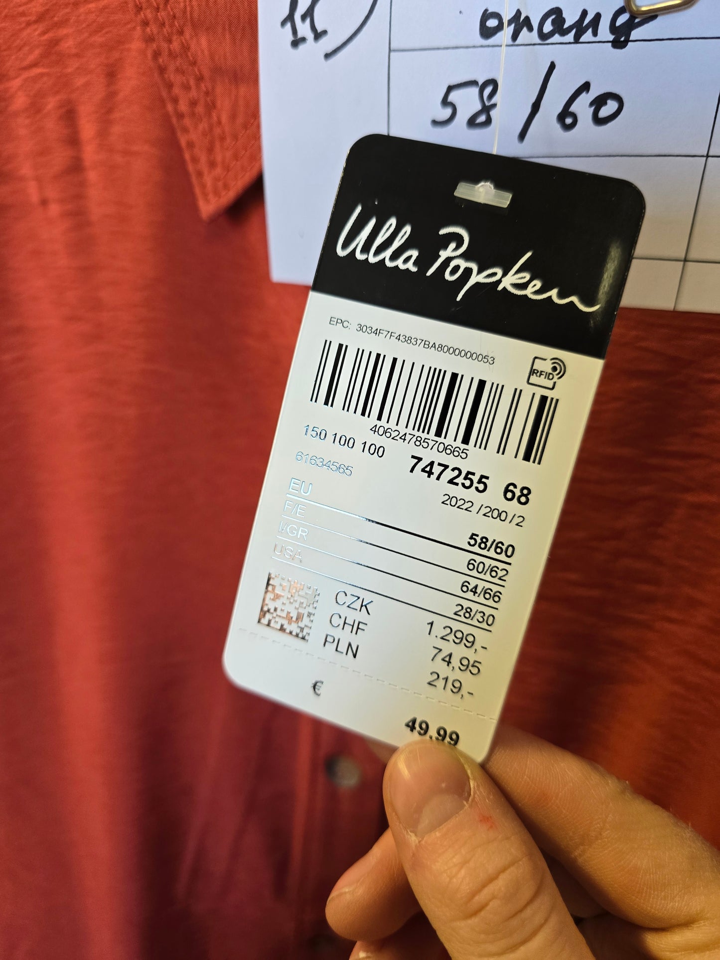(11) ULLA POPKEN Hemd rot 747255 68