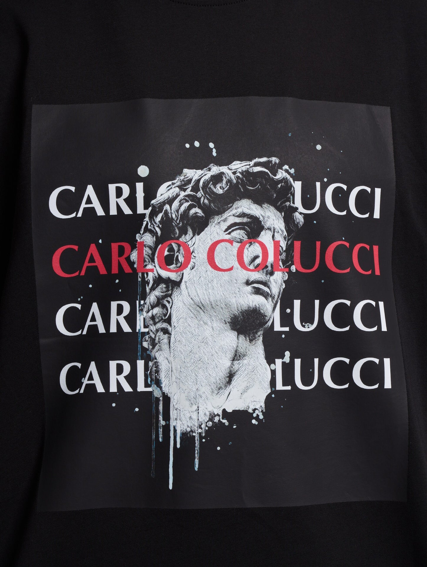 (102) Carlo Colucci Tshirt schwarz C3754 20