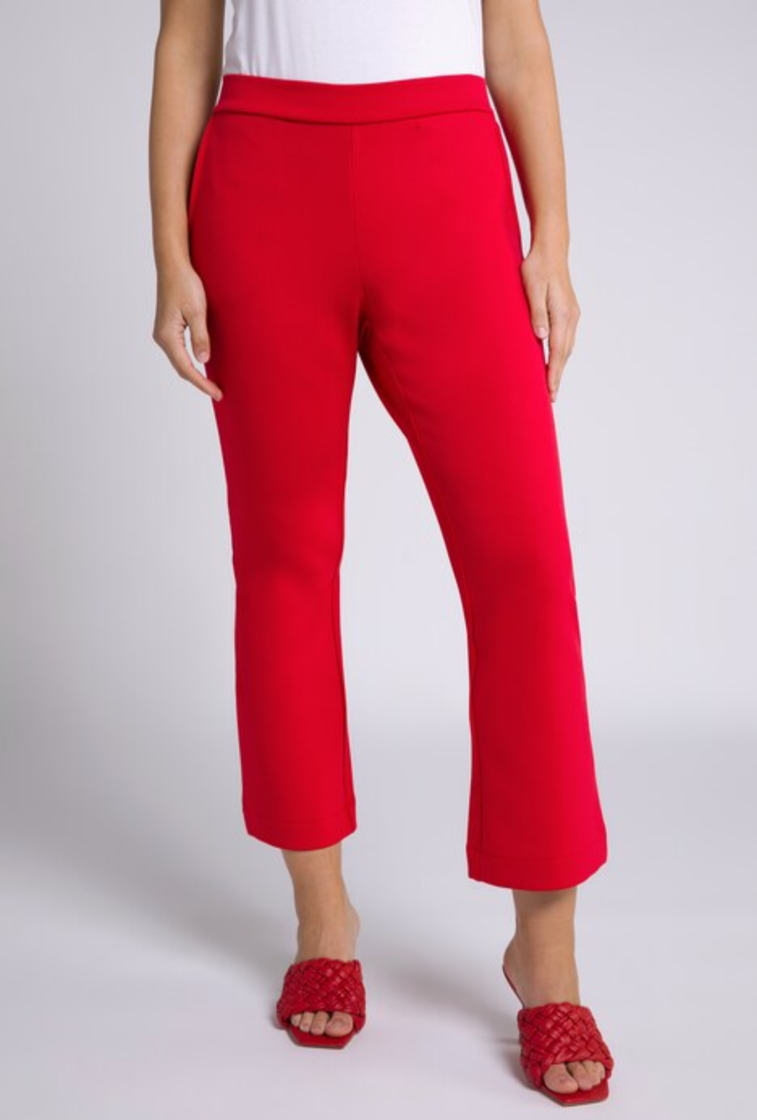 (U12) Ulla Popken Hose Rot 804626 530