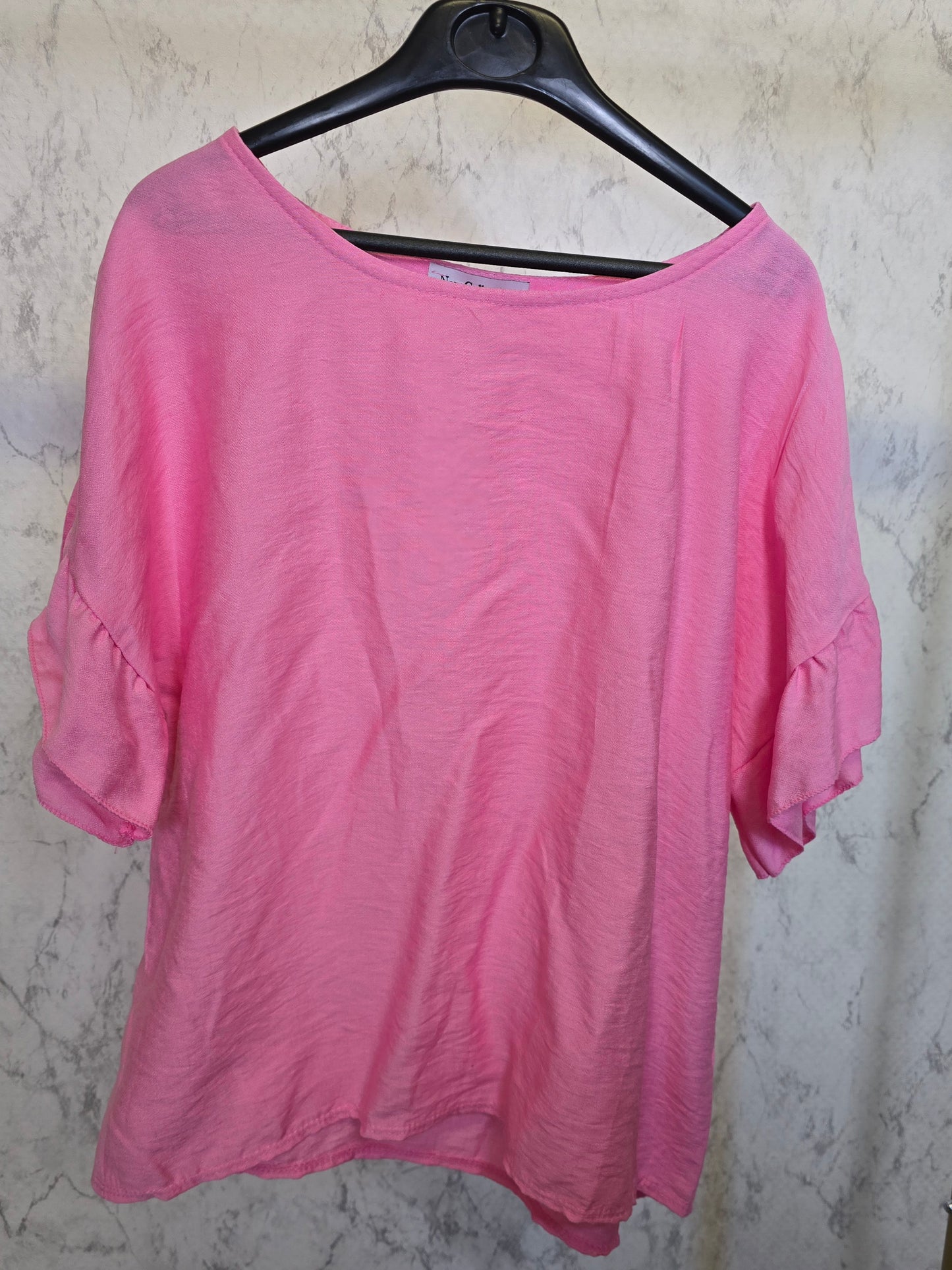 Sommer Tshirt Rüschen Ärmel