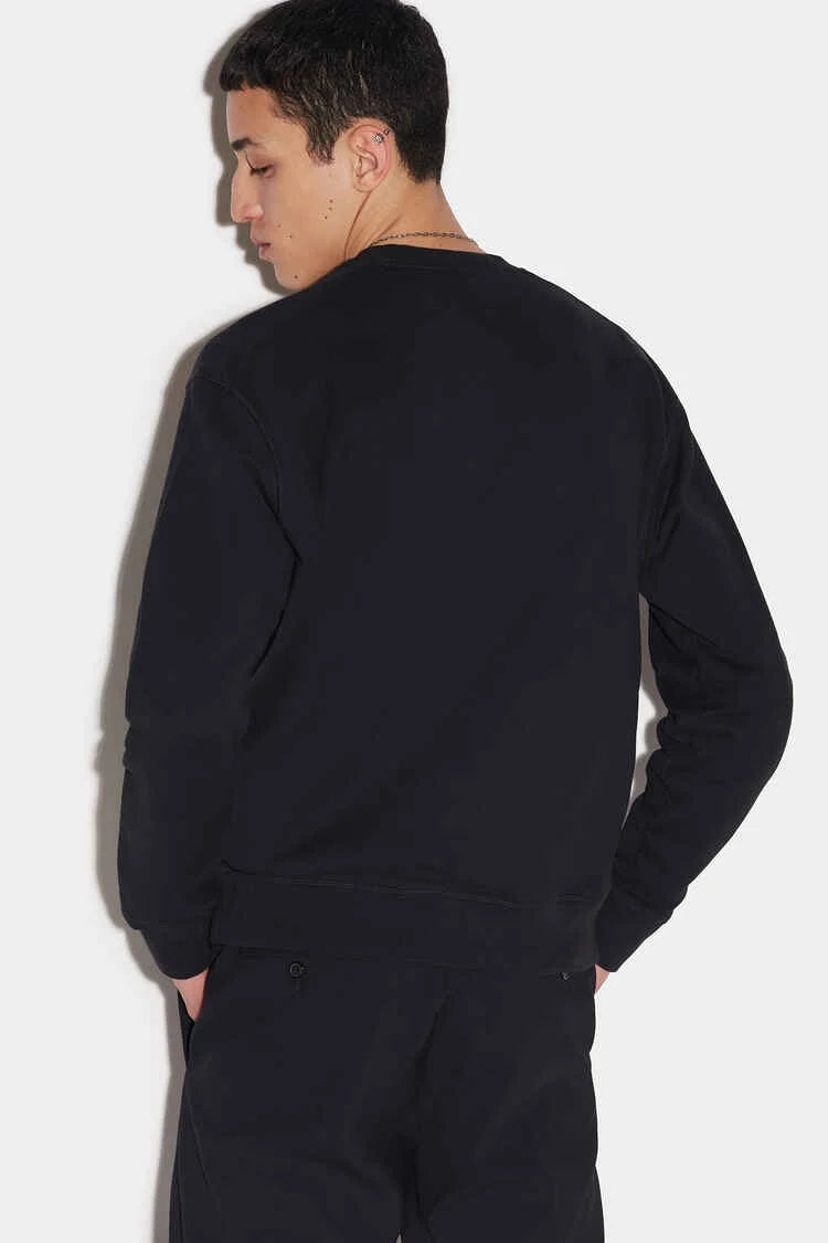 (127) DSQUARED2 Sweatshirt schwarz cresio 9 Milano