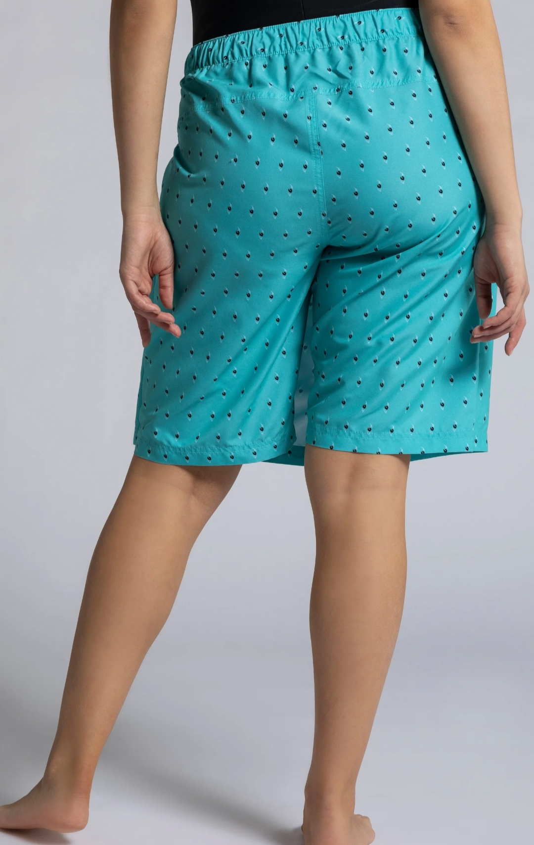 (U12) Ulla Popken bade skort blau 793313 740