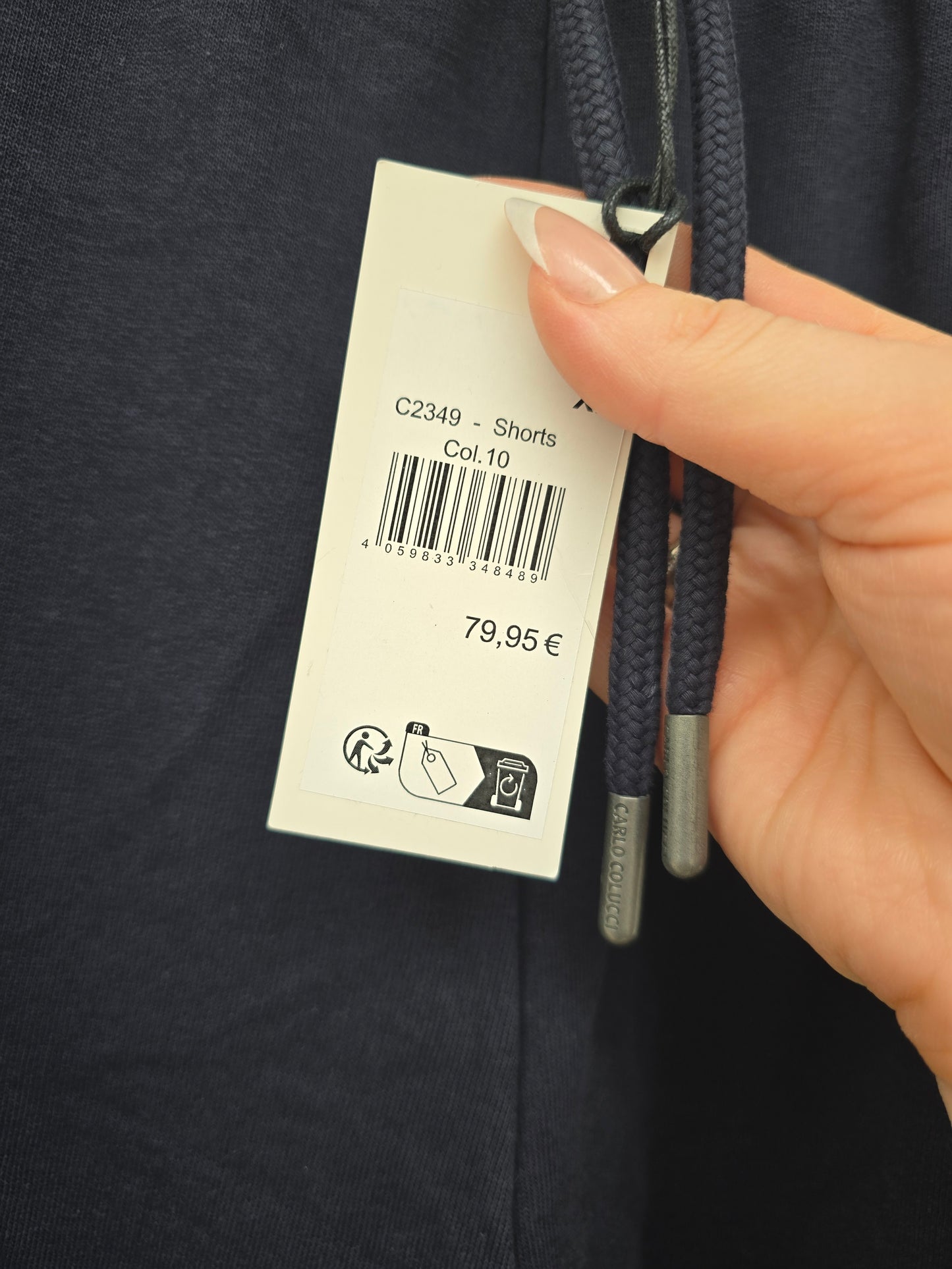 (Stange2) Carlo Colucci Short navyblau XL