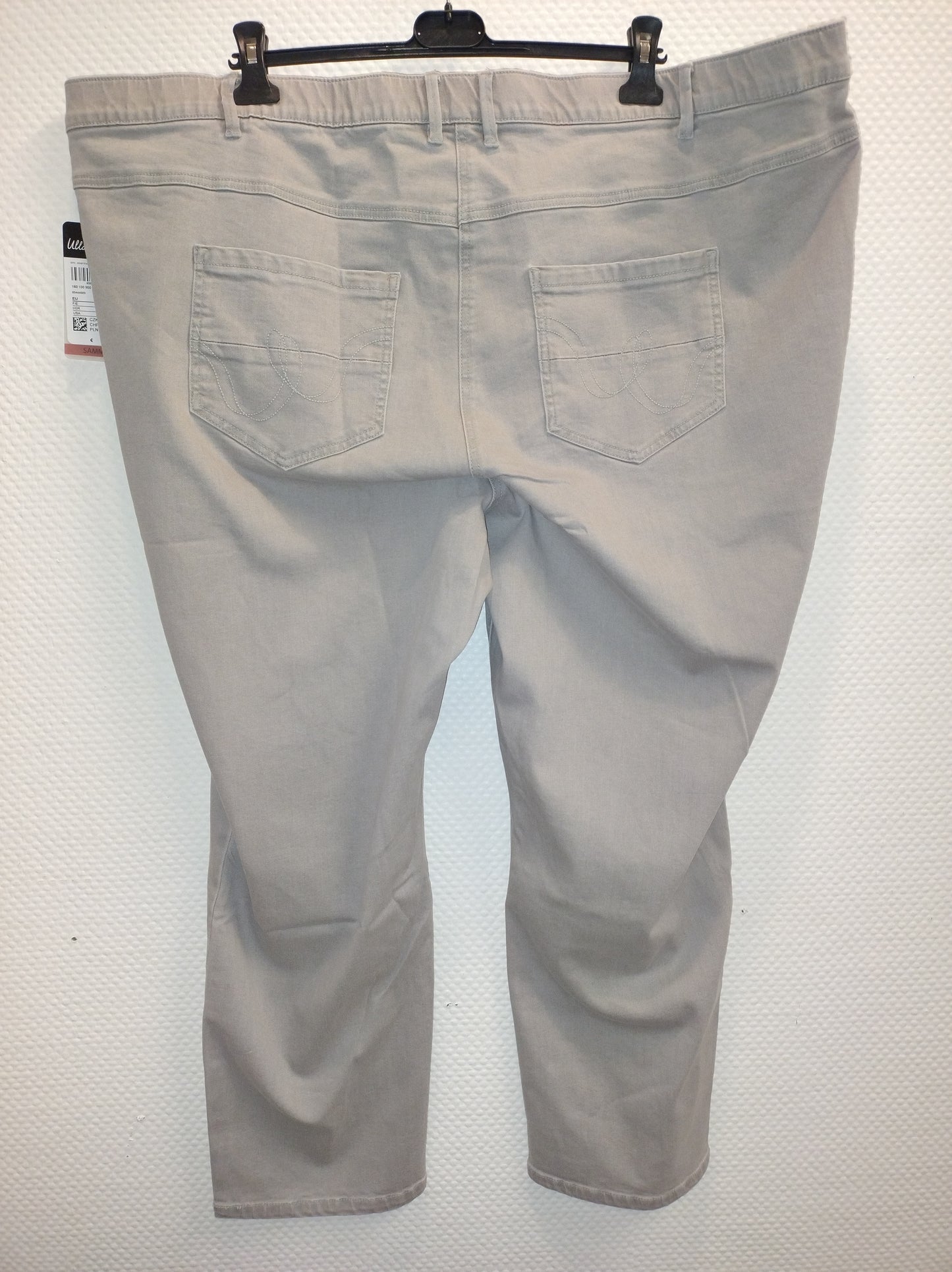 (U3) Ulla Popken Jeans hell grau schwarz 790915 93