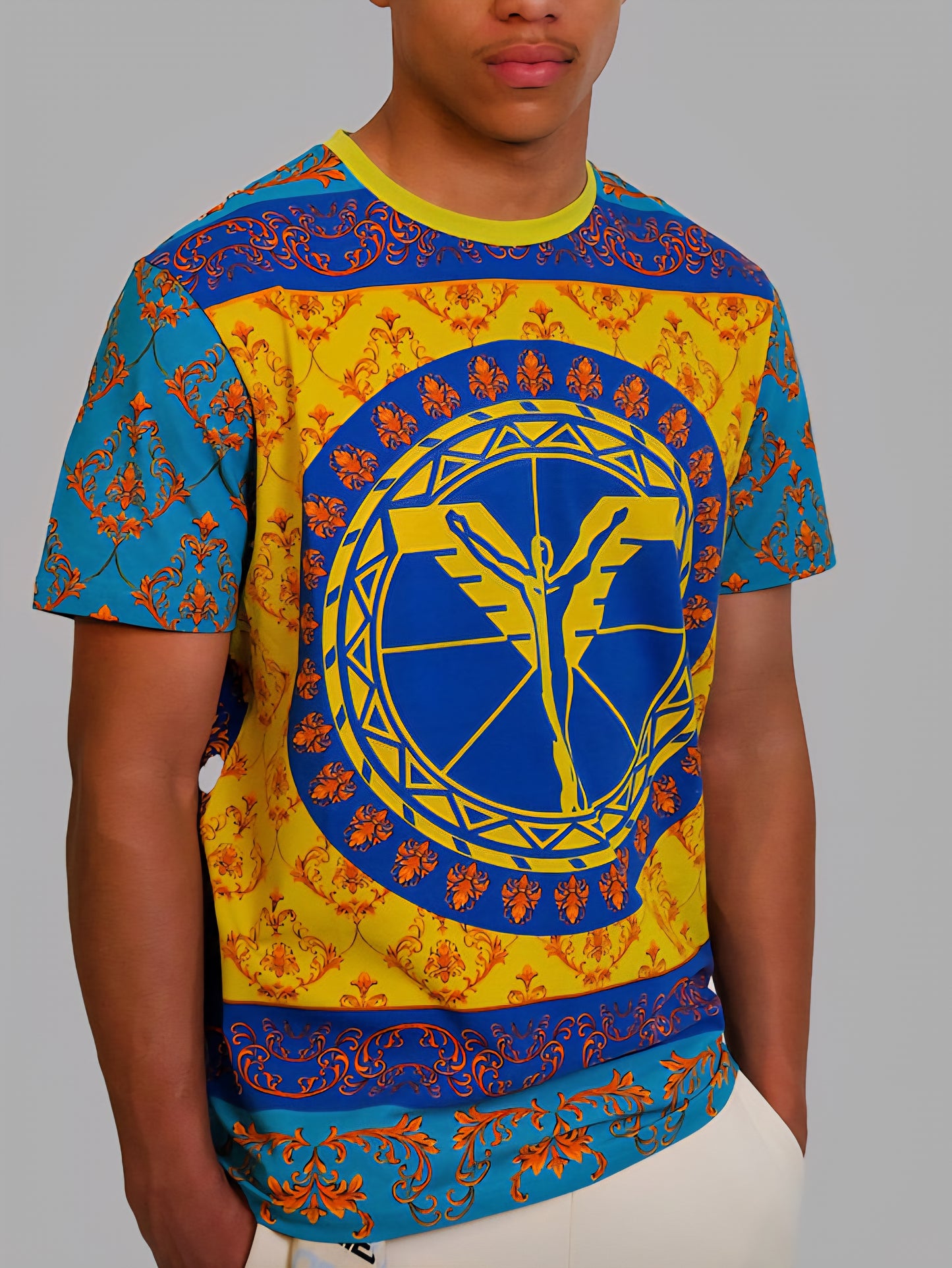 (56) Carlo Colucci Tshirt bunt