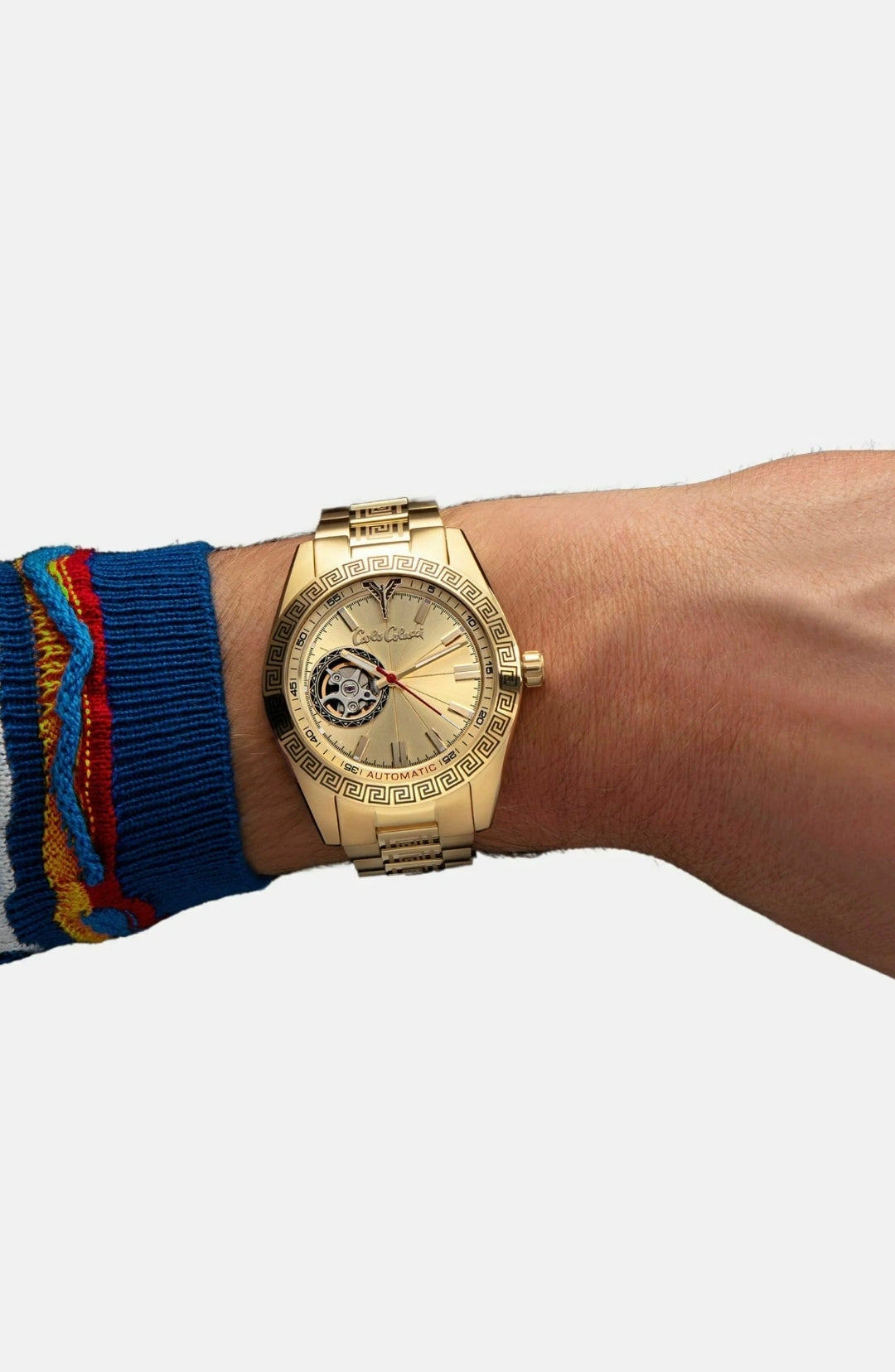Nr13 Carlo Colucci Armbanduhr gold Metallarmband Automatik + 2 Jahre Herstellergarantie