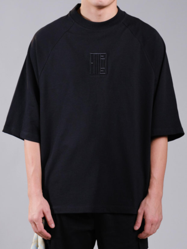 (14+223) Alessandro Magno Core Sehr Oversize Tshirt schwarz